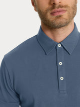 Polo in Cotone Piquet Double Mercerized Neri Uomo - Ragno