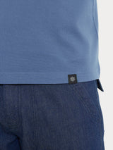 Polo in Cotone Piquet Double Mercerized Blu Uomo - Ragno