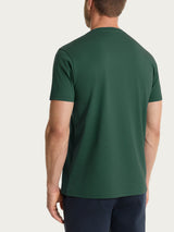 Maglietta girocollo in Jersey Double Mercerized Verdi Uomo - Ragno