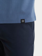 Maglietta girocollo in Jersey Double Mercerized Blu Uomo - Ragno