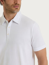 Polo a manica corta in Jersey Double Mercerized Bianchi Uomo - Ragno
