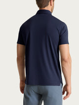 Polo a manica corta in Jersey Double Mercerized Blu Uomo - Ragno