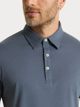 Polo a manica corta in Jersey Double Mercerized Neri Uomo - Ragno