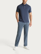 Polo a manica corta in Jersey Double Mercerized Neri Uomo - Ragno