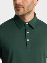 Polo a manica corta in Jersey Double Mercerized Verdi Uomo - Ragno