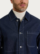Giacca Utility in Raw Denim Blu Uomo - Ragno