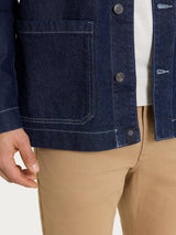 Giacca Utility in Raw Denim Blu Uomo - Ragno