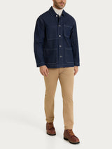 Giacca Utility in Raw Denim Blu Uomo - Ragno