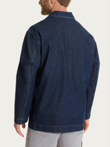 Giacca Utility in Raw Denim Blu Uomo - Ragno
