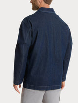 Giacca Utility in Raw Denim Blu Uomo - Ragno