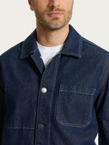 Giacca Utility in Raw Denim Blu Uomo - Ragno