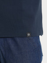 Maglietta girocollo tinta unita in Ultralight Blu Uomo - Ragno