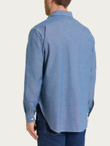Camicia con tasche in Raw Chambray Blu Uomo - Ragno