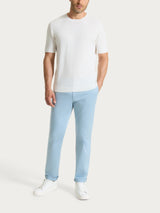 Maglia a manica corta in maglia rasata di Puro Cotone Bianchi Uomo - Ragno