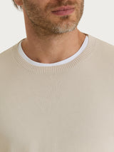Jersey de punto blanco de manga larga para hombre - Ragno