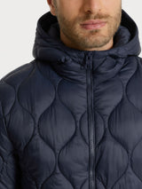 Piumino puffer con cappuccio Onion Quilt Blu Uomo - Ragno