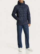 Piumino puffer con cappuccio Onion Quilt Blu Uomo - Ragno