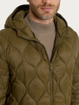 Piumino puffer con cappuccio Onion Quilt Verdi Uomo - Ragno