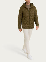 Piumino puffer con cappuccio Onion Quilt Verdi Uomo - Ragno