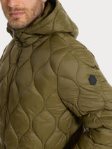 Piumino puffer con cappuccio Onion Quilt Verdi Uomo - Ragno