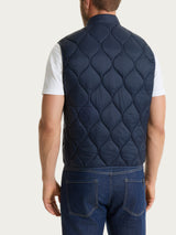 Piumino puffer Smanicato Onion Quilt Blu Uomo - Ragno