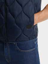 Piumino puffer Smanicato Onion Quilt Blu Uomo - Ragno