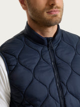Piumino puffer Smanicato Onion Quilt Blu Uomo - Ragno