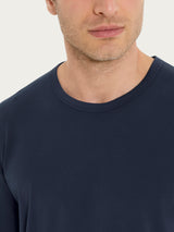 Pigiama corto a righe con girocollo in Jersey di Cotone Bianchi Uomo - Ragno