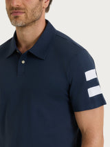 Polo con taschino in Jersey di Cotone Blu Uomo - Ragno