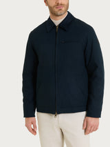 Giacca con zip in Winter Canvas Blu Uomo - Ragno