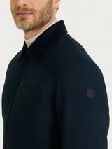 Giacca con zip in Winter Canvas Blu Uomo - Ragno