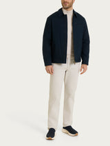 Giacca con zip in Winter Canvas Blu Uomo - Ragno