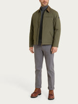 Giacca con zip in Winter Canvas Verdi Uomo - Ragno