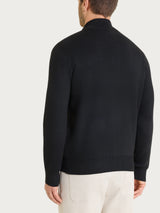 Giacca con collo lupetto e zip in NaturalSoft Neri Uomo - Ragno