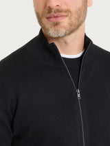 Giacca con collo lupetto e zip in NaturalSoft Neri Uomo - Ragno