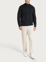 Giacca con collo lupetto e zip in NaturalSoft Neri Uomo - Ragno