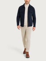 Giacca con zip in NaturalSoft Blu Uomo - Ragno