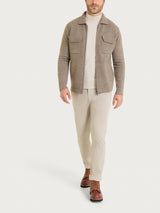 Giacca con zip in NaturalSoft Grigi Uomo - Ragno