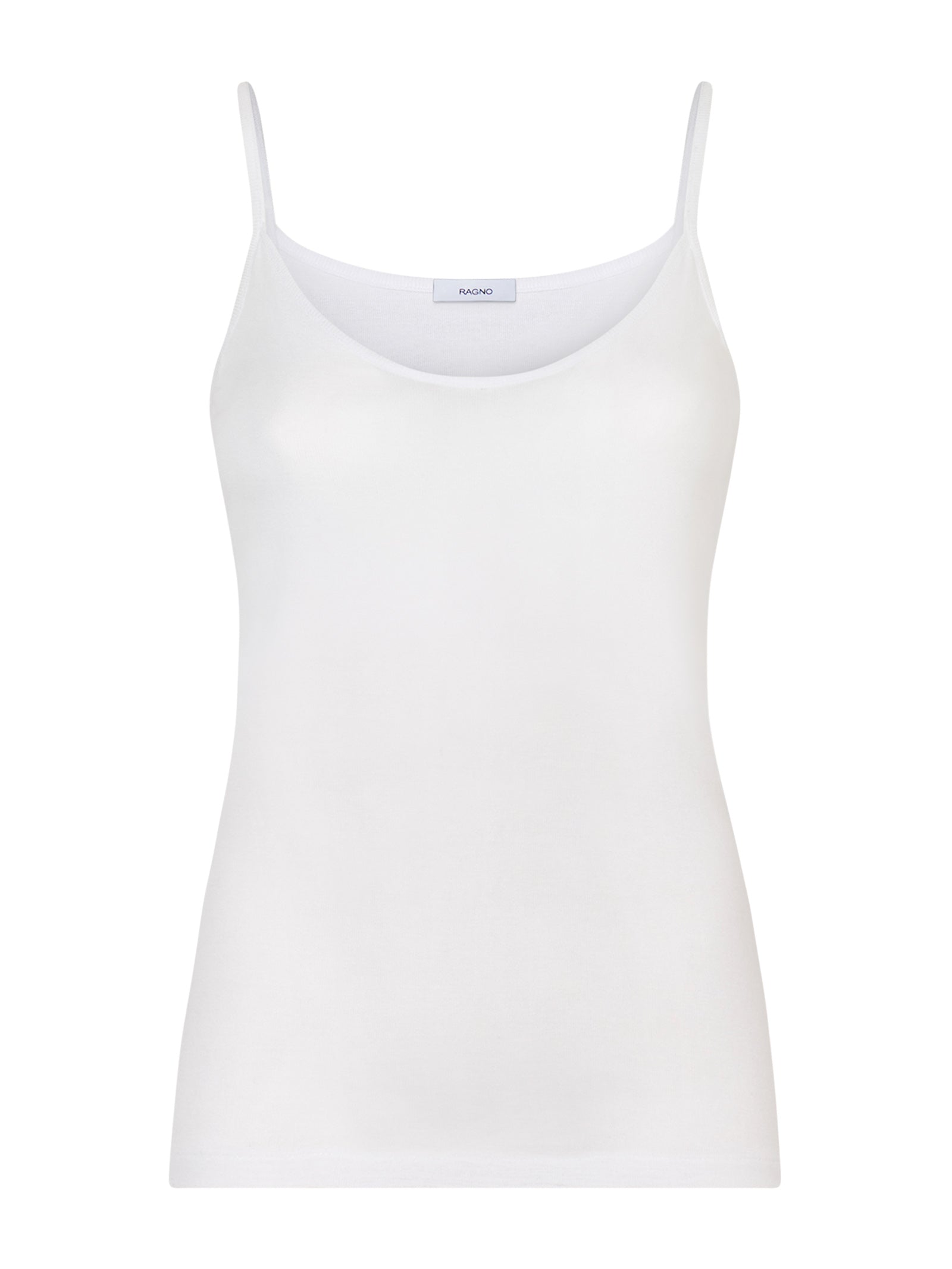 Filo di Scozia - Top in maglia unita di Filo di Scozia Bianchi Donna - Ragno