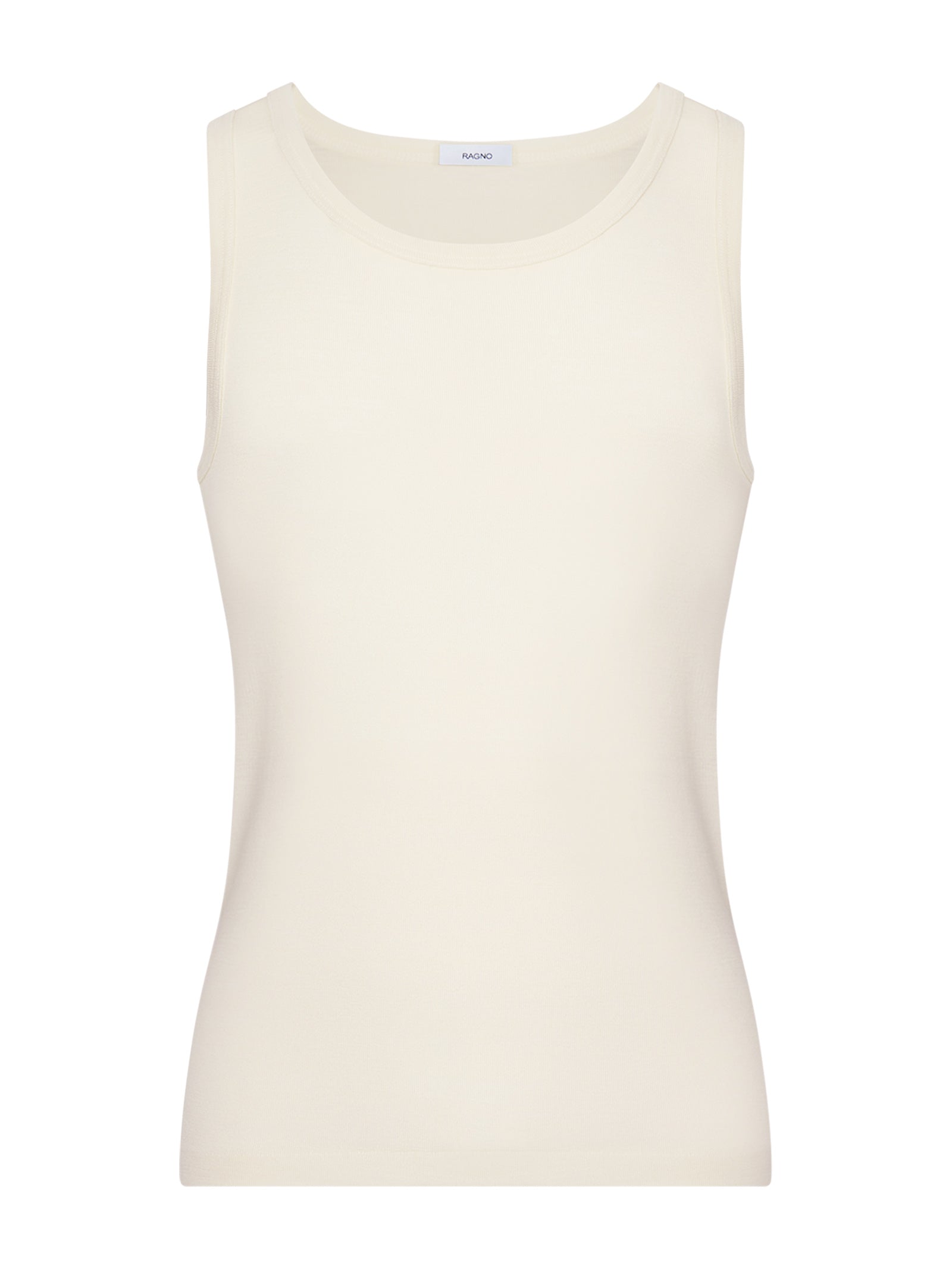 Merino Medium - Canottiera spalla larga in lana di peso medio Bianchi Uomo - Ragno