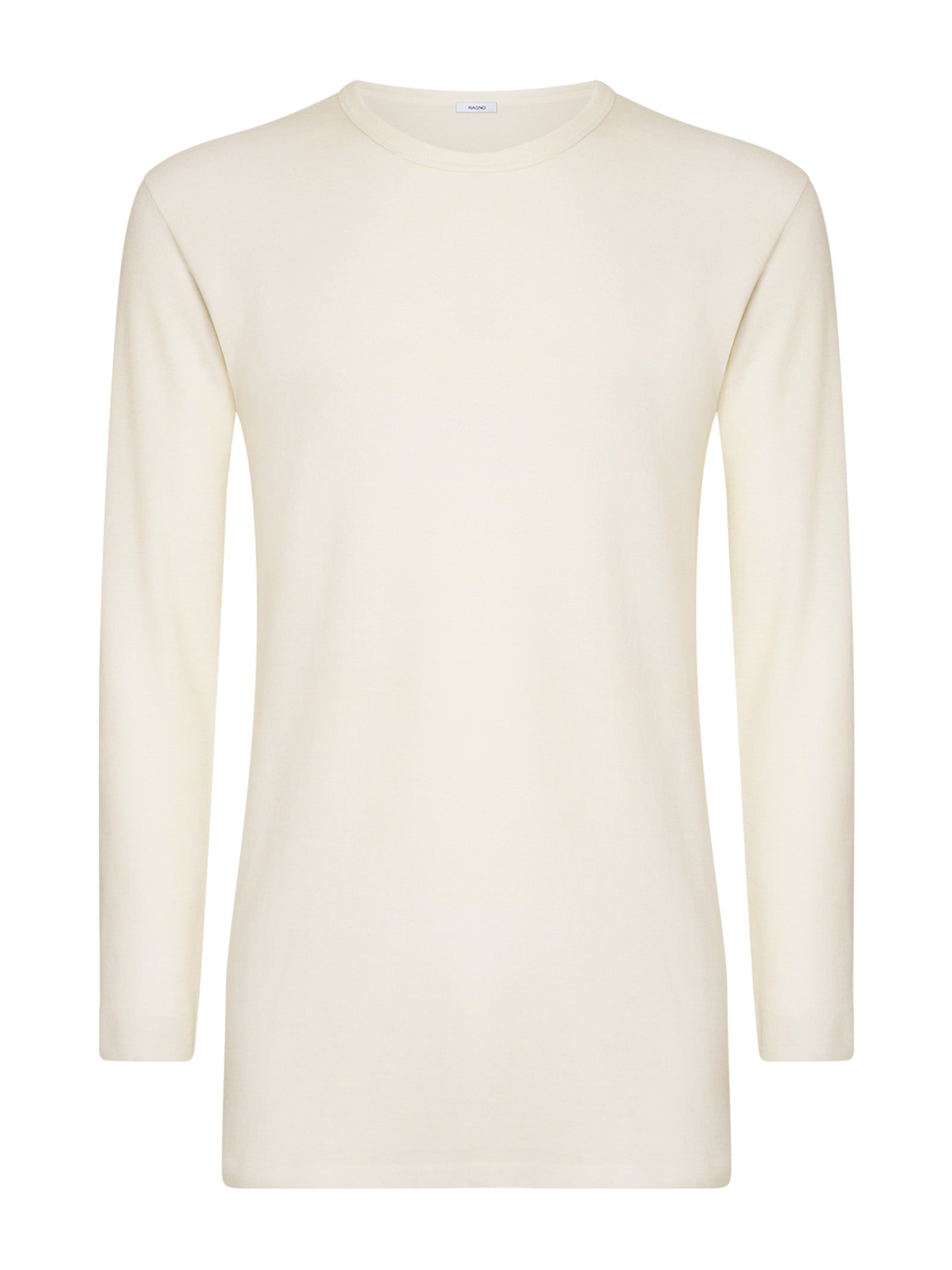 Sintonia - Maglietta girocollo in tessuto doubleface Bianchi Uomo - Ragno