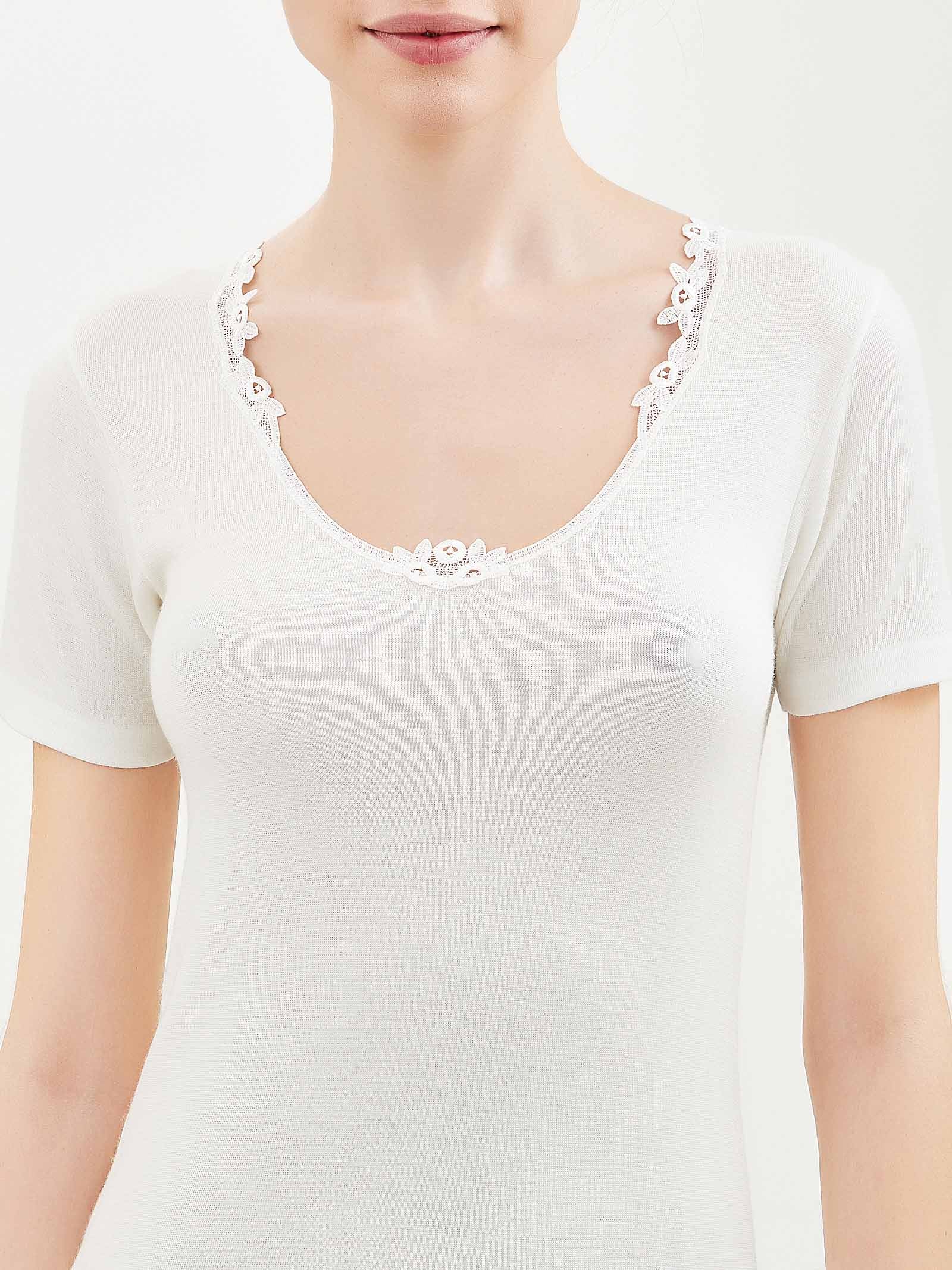 Maglie Intime Maglia Lana Fuori Cotone Sulla Pelle Sintonia Luxury