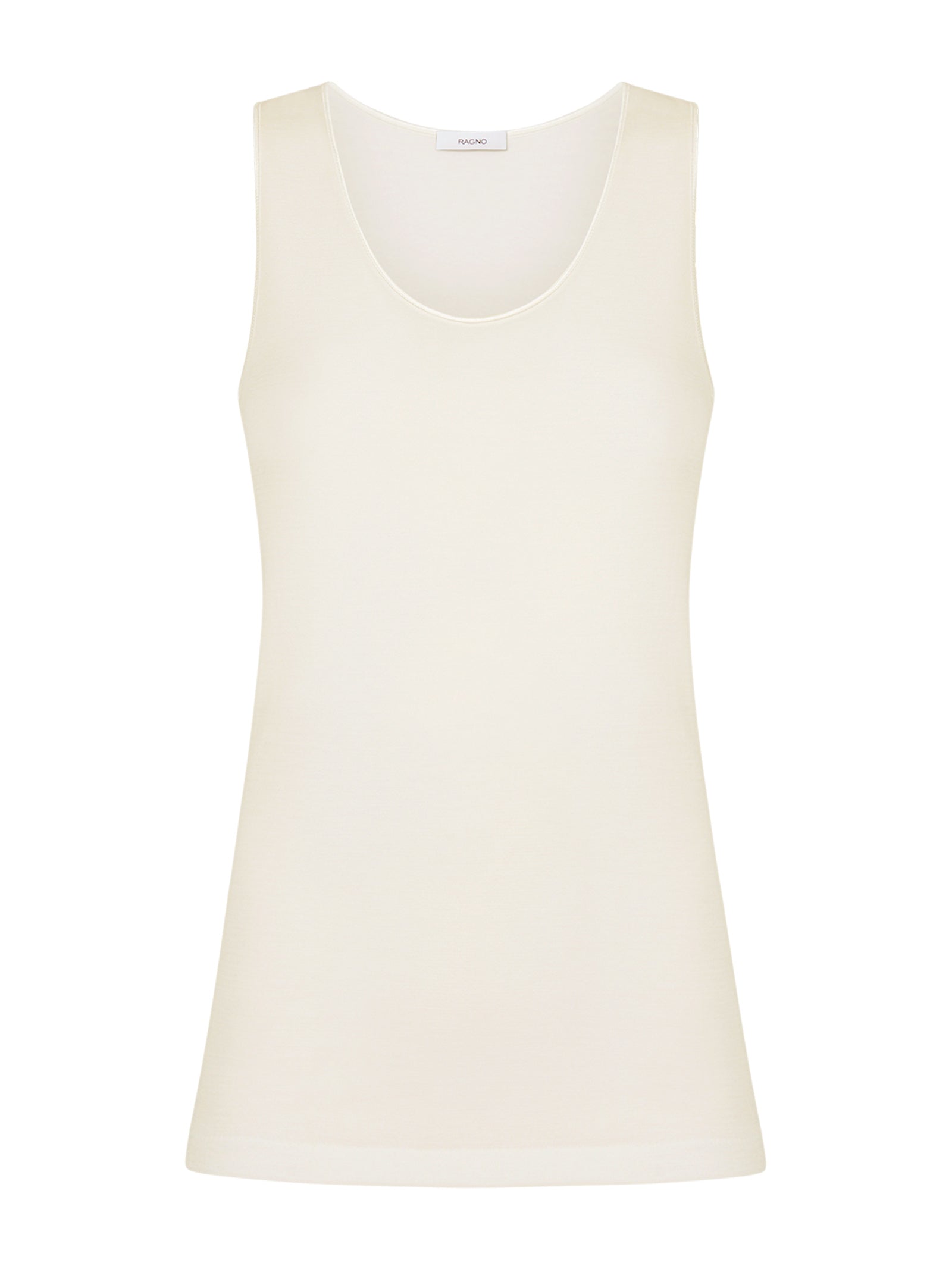 Sintonia - Canottiera spalla larga in tessuto doubleface Bianchi Donna - Ragno