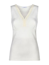 Merino Medium - Canottiera a spalla larga in lana Bianchi Donna - Ragno