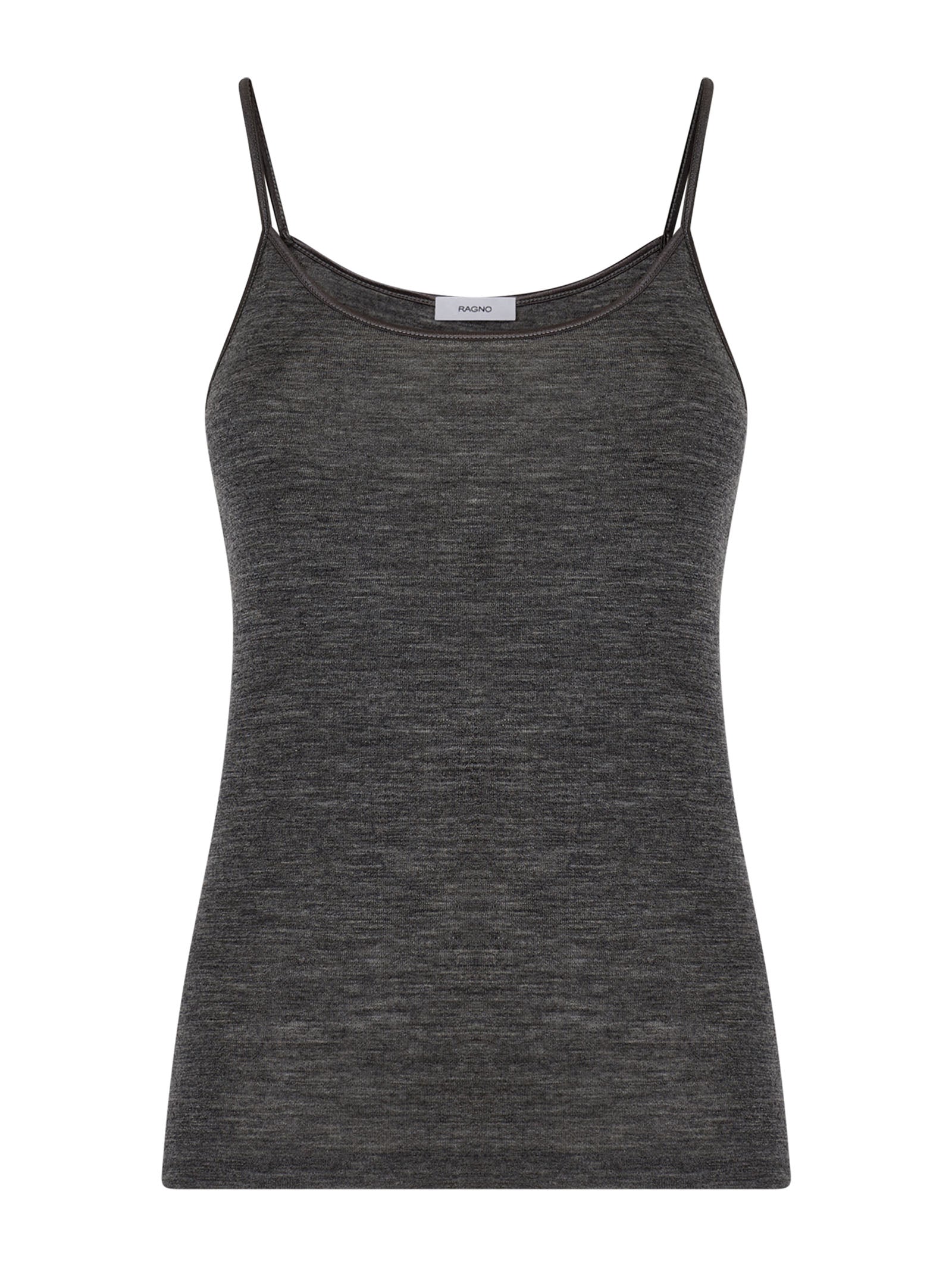 Lana Seta - Top in lana e seta Neri Donna - Ragno