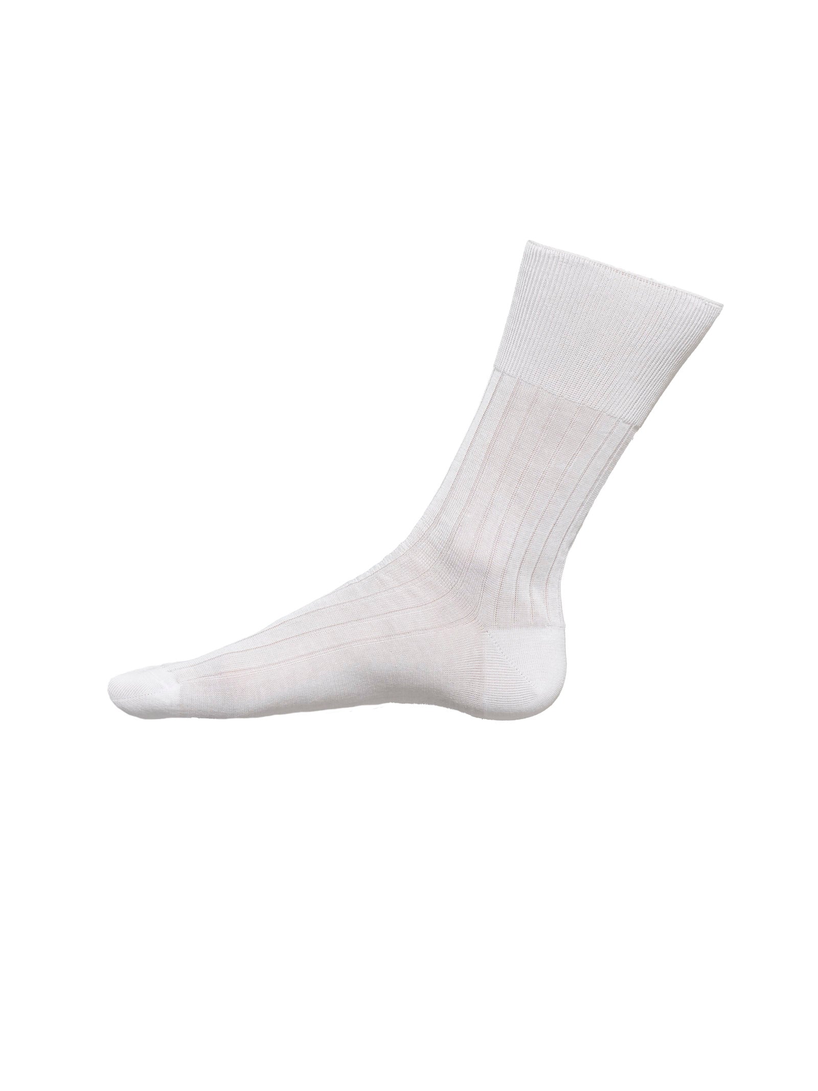 Calza sanitaria in cotone Filo di Scozia Bianchi Uomo - Ragno