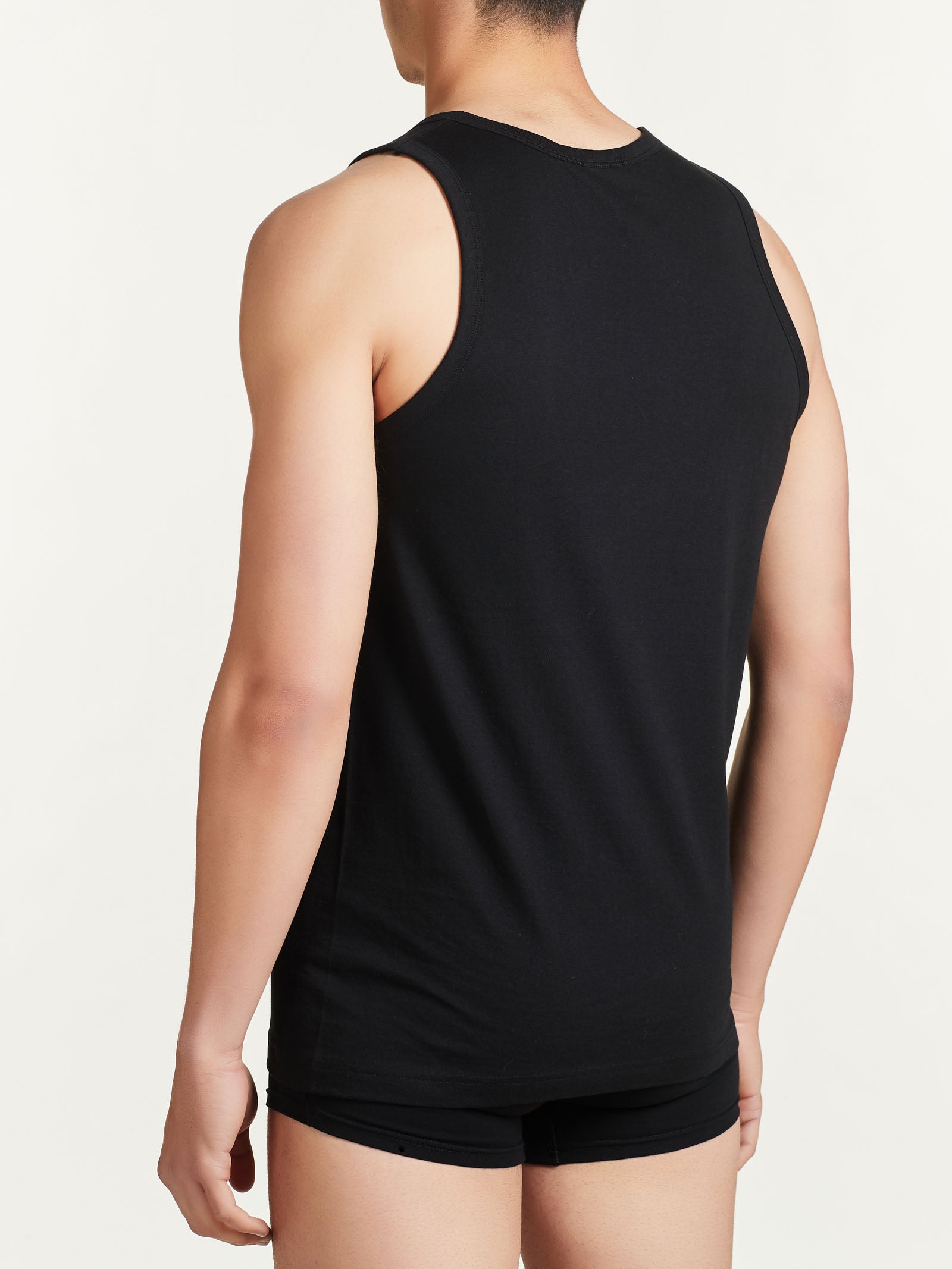 100% Cotton - Canottiera in cotone  Neri Uomo - Ragno