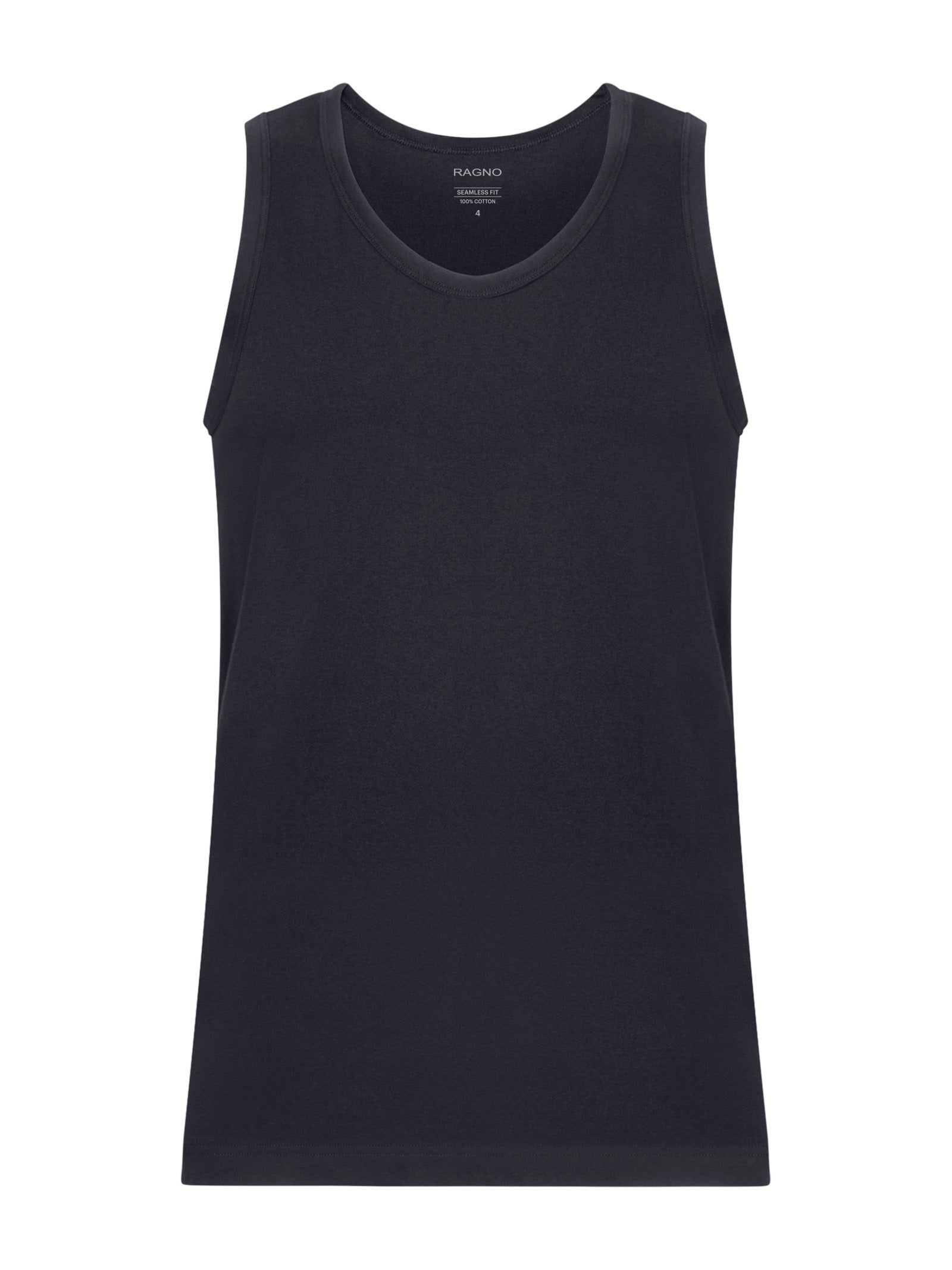 100% Cotton - Canottiera in cotone  Neri Uomo - Ragno