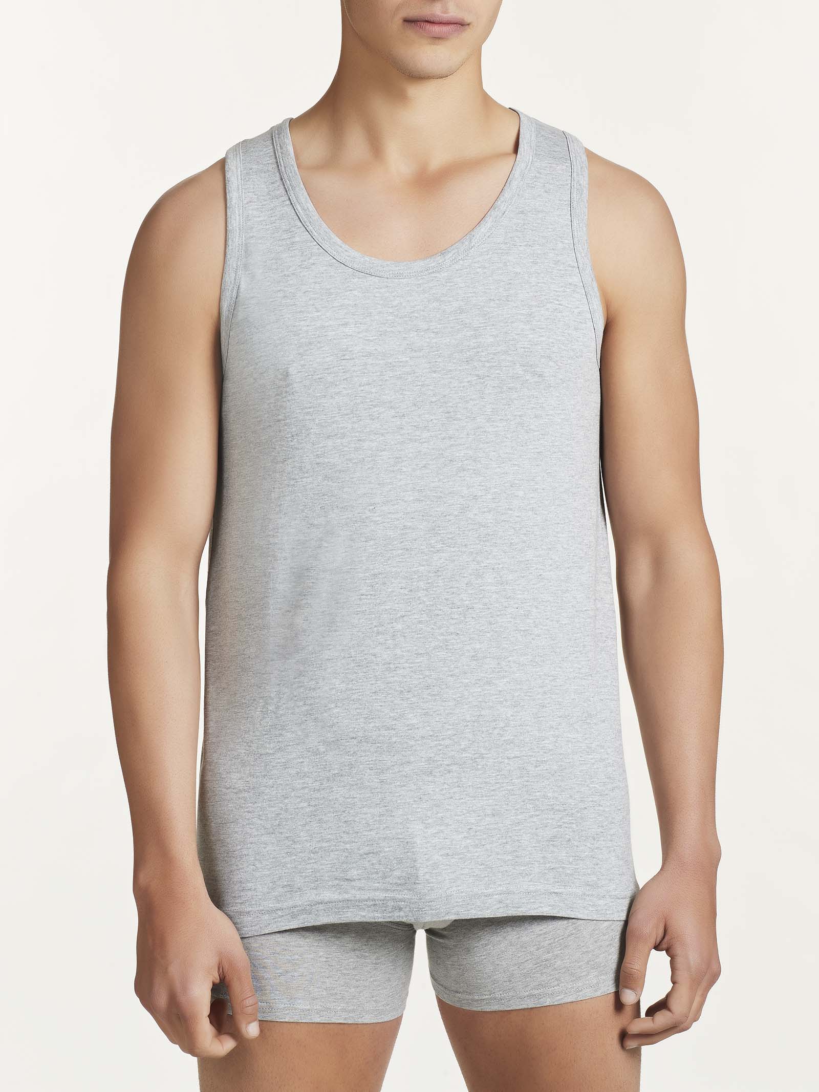 100% Cotton - Canottiera in cotone  Neri Uomo - Ragno