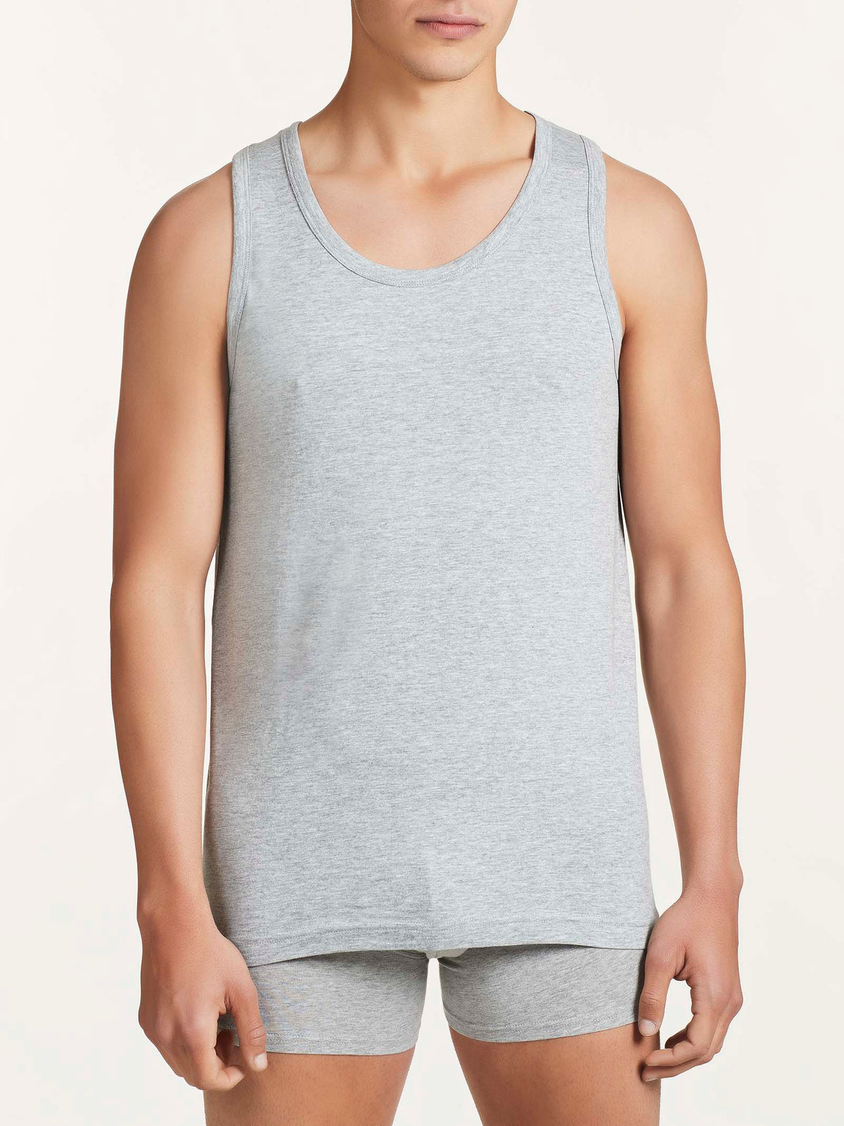 100% Cotton - Canottiera in cotone  Neri Uomo - Ragno